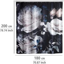 Wenko Anti-Schimmel Duschvorhang Peony Polyester 180 Cm X 200 Cm 13 Wenko Anti-Schimmel Duschvorhang Peony Polyester 180 Cm X 200 Cm -Badezimmerbedarf Geschäft 4008838303467 1068 06