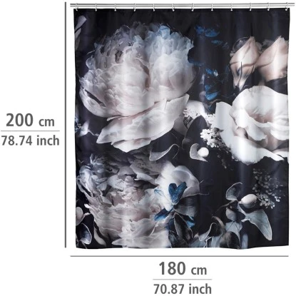 Wenko Anti-Schimmel Duschvorhang Peony Polyester 180 Cm X 200 Cm 8 Wenko Anti-Schimmel Duschvorhang Peony Polyester 180 Cm X 200 Cm – Bild 6