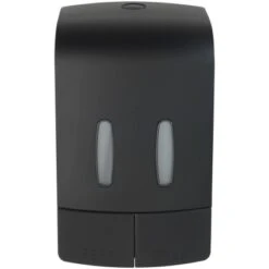 Wenko Desinfektionsmittel- Und Seifenspender Tartas 2-Kammer Schwarz