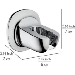 Wenko Duschkopfhalter Liberta Befestigen Ohne Bohren Chrom -Badezimmerbedarf Geschäft 4008838354087 1068 AI 02