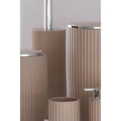 Wenko Schwingdeckeleimer Agropoli L Kosmetikeimer Mit Schwingdeckel 5,5 L Beige -Badezimmerbedarf Geschäft 4008838354834 1068 07