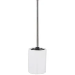 Wenko WC-Garnitur Laviano Keramik Mit Austauschb. Silikonlamellen Weiß Glänzend