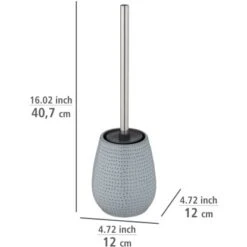 Wenko WC-Garnitur Bellante Keramik Hellblau WC-Bürstenkopf Aus Silikon -Badezimmerbedarf Geschäft 4008838370285 1068 5