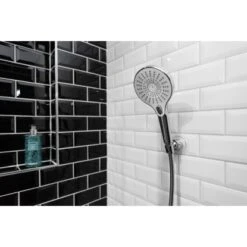 Wenko Duschkopfhalter 360° Befestigen Ohne Bohren Ø 8 X 7,5 Cm Chrom -Badezimmerbedarf Geschäft 4008838388181 1068 AB 01