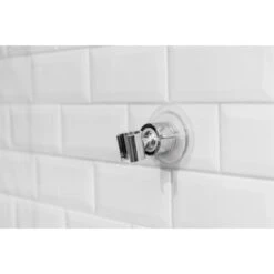 Wenko Duschkopfhalter 360° Befestigen Ohne Bohren Ø 8 X 7,5 Cm Chrom -Badezimmerbedarf Geschäft 4008838388181 1068 AB 03