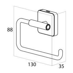 Tiger Toilettenpapierhalter Onu Edelstahl Gebürstet -Badezimmerbedarf Geschäft 4008911319019 4621 5
