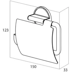 Tiger Toilettenpapierhalter Tune Mit Deckel Edelstahl Gebürstet-Schwarz -Badezimmerbedarf Geschäft 4008911326024 4621 7