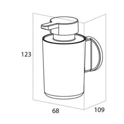 Tiger Tune Seifenspender 180 Ml Messing Gebürstet / Schwarz -Badezimmerbedarf Geschäft 4008911326048 4621 11