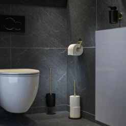 Tiger Tune Toilettenpapierhalter Ohne Deckel Messing Gebürstet / Schwarz -Badezimmerbedarf Geschäft 4008911326055 4621 4