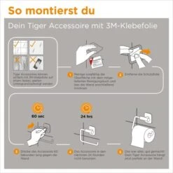 Tiger Tune Toilettenpapierhalter Ohne Deckel Messing Gebürstet / Schwarz -Badezimmerbedarf Geschäft 4008911326055 4621 7