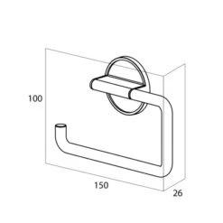 Tiger Tune Toilettenpapierhalter Ohne Deckel Messing Gebürstet / Schwarz -Badezimmerbedarf Geschäft 4008911326055 4621 8