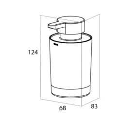 Tiger Tune Seifenspender 180 Ml Freistehend Messing Gebürstet / Schwarz -Badezimmerbedarf Geschäft 4008911326079 4621 5