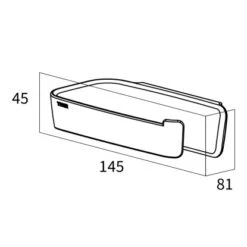 Tiger Tess Toilettenpapierhalter Ohne Deckel Weiß -Badezimmerbedarf Geschäft 4008911329001 4621 11