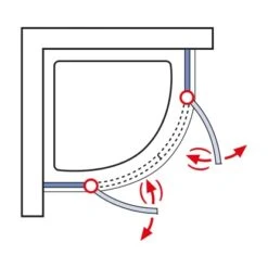 Schulte Runddusche Youngline Chromoptik Depoli Light 192 Cm X 90 Cm X 90 Cm. Rad -Badezimmerbedarf Geschäft 4037563122555 6