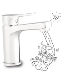 Baliv Waschtischarmatur WT-5750 Chrom -Badezimmerbedarf Geschäft 4048122122282 S03 171220 L