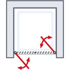 Schulte Falttür Für Nischen Kristall/Trend Alu-Natur BxH 90 X 185 Cm 8 Schulte Falttür Für Nischen Kristall/Trend Alu-Natur BxH 90 X 185 Cm -Badezimmerbedarf Geschäft 4060991006999 2053 03