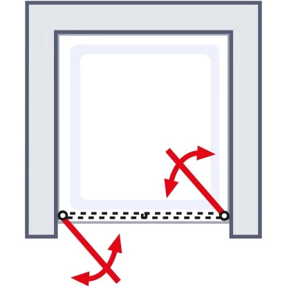 Schulte Falttür Für Nischen Kristall/Trend Alu-Natur BxH 90 X 185 Cm 5 Schulte Falttür Für Nischen Kristall/Trend Alu-Natur BxH 90 X 185 Cm – Bild 3