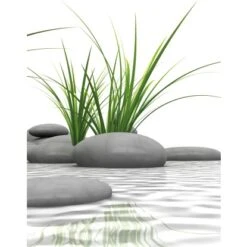 Schulte DecoDesign Duschrückwand "Zen Steine & Gras" 210 X 90 Cm -Badezimmerbedarf Geschäft 4060991007736 2053 2