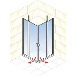 Schulte Eckeinstieg 4-teilig Sunny Alpinweiß Echtglas Klar Hell 180 Cm X 90 Cm 9 Schulte Eckeinstieg 4-teilig Sunny Alpinweiß Echtglas Klar Hell 180 Cm X 90 Cm -Badezimmerbedarf Geschäft 4060991013836 2053 AI 01