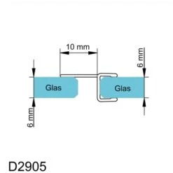 Schulte Dichtprofil Vertikal Für MasterClass Und Garant -Badezimmerbedarf Geschäft 4060991015090 2053 6