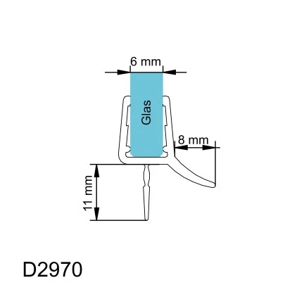 Schulte Wasserabweisprofil Gebogen 6 Mm Glas Für Rundduschen 4 Schulte Wasserabweisprofil Gebogen 6 Mm Glas Für Rundduschen – Bild 2