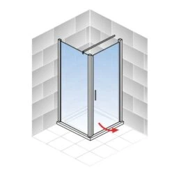 Schulte Alexa Style 2.0 Drehtür Inklusive Seitenwand 90 X 80 X 192 Cm -Badezimmerbedarf Geschäft 4060991018367 5