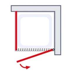 Schulte Alexa Style 2.0 Drehtür Inklusive Seitenwand 90 X 80 X 192 Cm -Badezimmerbedarf Geschäft 4060991018367 6