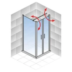 Schulte Alexa Style 2.0 Pendeltür Inklusive Seitenwand 80 X 90 X 192 Cm -Badezimmerbedarf Geschäft 4060991018756 5