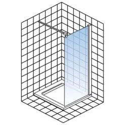 Schulte Alexa Style 2.0 Duschwand Walk In 90 X 190 Cm -Badezimmerbedarf Geschäft 4060991020179 5