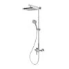 Schulte ExpressPlus Duschsystem Rain Mit Einhebelmischer Kopfbrause Eckig -Badezimmerbedarf Geschäft 4060991038822 2053 2