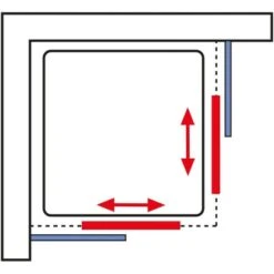 Schulte ExpressPlus Eckeinstieg Sunny Sicherheitsglas Chromoptik 190x80cm -Badezimmerbedarf Geschäft 4060991050411 2053 6