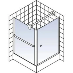 Schulte ExpressPlus Set Duschkabine Mit Drehtür Garant Mit Duschwanne 200x80 -Badezimmerbedarf Geschäft 4060991056222 2053 6