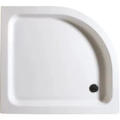 Schulte ExpressPlus Duschwanne Rund Flach Sanitäracryl Asym. Vers. Links 90x100