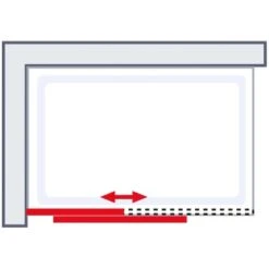 Schulte Alexa Style 2.0 Duschwand Walk In Schiebetür BlackStyle120 X 200cm -Badezimmerbedarf Geschäft 4060991056734 2053 6