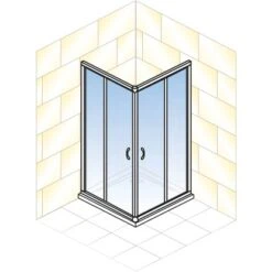 Schulte Eckeinstieg 4-teilig Sunny 80 Cm - 90 Cm X 180 Cm Silber 10 Schulte Eckeinstieg 4-teilig Sunny 80 Cm - 90 Cm X 180 Cm Silber -Badezimmerbedarf Geschäft 4060991057809 2053 5