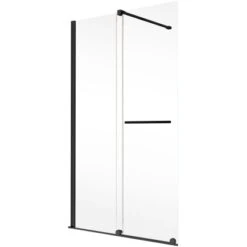 Schulte Walk In Schiebetür Toura Rollen 200 X 120 Cm Schwarz Klar Hell Festel. L -Badezimmerbedarf Geschäft 4060991069888 2053 2