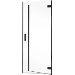 Schulte Drehtür Toura Nische Pendelbar Schwarz 200 X 80 Cm Klar Hell Anschlag R -Badezimmerbedarf Geschäft 4060991069970 2053 2