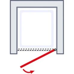 Schulte Drehtür Toura Nische Pendelbar Schwarz 200 X 80 Cm Klar Hell Anschlag R -Badezimmerbedarf Geschäft 4060991069970 2053 5