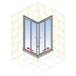 Schulte Eckeinstieg Mit Schiebetüren Sunny 180 Cm X 75-90 Cm Silber Klarglas 13 Schulte Eckeinstieg Mit Schiebetüren Sunny 180 Cm X 75-90 Cm Silber Klarglas -Badezimmerbedarf Geschäft 4060991070228 2053 AI 01
