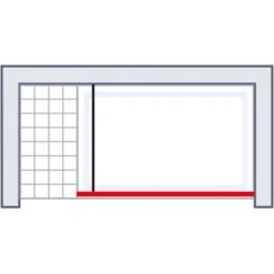 Schulte Walk In Frontteil Alexa Style 2.0 Dekor Frame Mattschwarz 200 X 140 Cm -Badezimmerbedarf Geschäft 4060991070914 2053 4