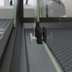 Schulte ExpressPlus Komplettdusche-Schiebetür Bali Mattschwarz 215 Cm X 115 Cm -Badezimmerbedarf Geschäft 4060991074998 2053 CU 07