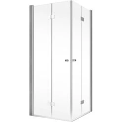 Schulte ExpressPlus Drehfalttür Eckeinstieg Garant 2.0 Alu-Natur 200 Cm X 100 Cm -Badezimmerbedarf Geschäft 4060991076121 2053 S 01