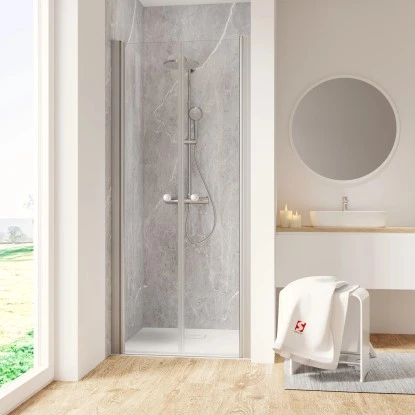 Schulte ExpressPlus Pendeltür In Nische Garant 2.0 Alu-Natur 200 Cm X 80 Cm 3 Schulte ExpressPlus Pendeltür In Nische Garant 2.0 Alu-Natur 200 Cm X 80 Cm