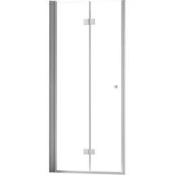 Schulte ExpressPlus Drehfalttür In Nische Garant 2.0 Alu-Natur 200 Cm X 90 Cm -Badezimmerbedarf Geschäft 4060991076428 2053 S 01