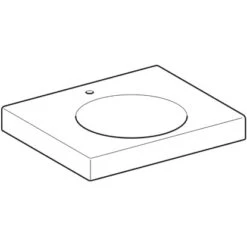 Geberit Waschbecken Preciosa II 60 Cm Weiß Mit Ablagefläche -Badezimmerbedarf Geschäft 4123 123262000 Perspective