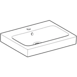 Geberit Waschbecken ICon 60 Cm Hahnloch KeraTect -Badezimmerbedarf Geschäft 4123 124060600 Perspective