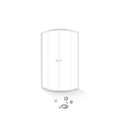 Baliv Duschkabine DUK-80.20R 80 Cm X 80 Cm Chrom -Badezimmerbedarf Geschäft 4250312107720 S03 080720 L