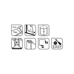 Baliv Duschkabine DUK-80.20R 80 Cm X 80 Cm Chrom -Badezimmerbedarf Geschäft 4250312107720 WEB02 270521