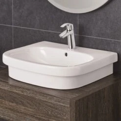 Grohe Aufsatz-Waschbecken Euro Keramik 60 Cm Alpinweiß -Badezimmerbedarf Geschäft 428794 4250 01
