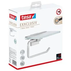 Tesa Toilettenpapierhalter Exxclusiv Mit Ablage Edelstahloptik 8 Tesa Toilettenpapierhalter Exxclusiv Mit Ablage Edelstahloptik -Badezimmerbedarf Geschäft 449659 2009 3